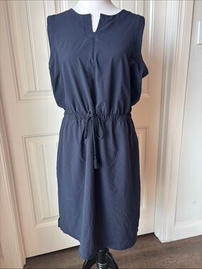 T by Talbots Navy Blue Sleeveless dress